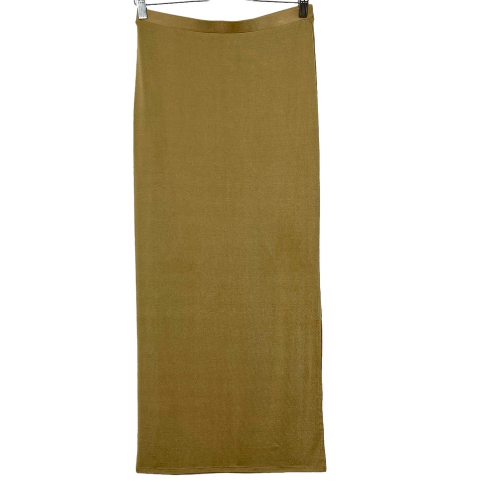 Forever 21 Slinky Slit Hem Midi Skirt